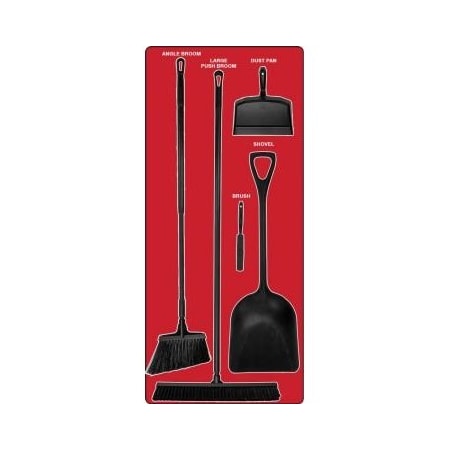 Accuform DRY ZONE STOREBOARDS MAXDUTY PSB612RDBK PSB612RDBK